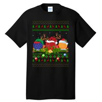 Bocce Sports Lover Xmas Santa Ugly Bocce Christmas Long Sleeve Tall T-Shirt