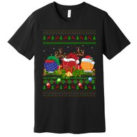 Bocce Sports Lover Xmas Santa Ugly Bocce Christmas Long Sleeve Premium T-Shirt