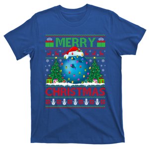 Bowling Sports Lover Xmas Tree Ugly Santa Bowling Christmas Gift T-Shirt