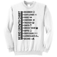 Beard Scale Length Measurement Size Chart Funny Bearded Gift Sweatshirt