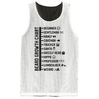 Beard Scale Length Measurement Size Chart Funny Bearded Gift Mesh Reversible Basketball Jersey Tank