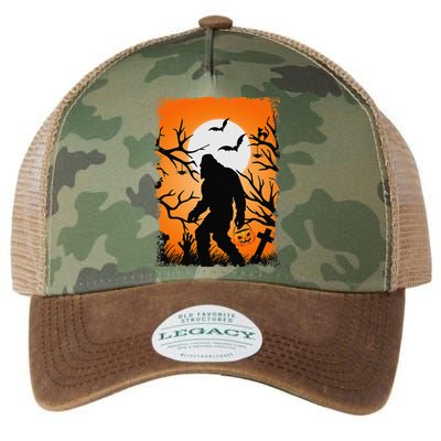 Bigfoot Sasquatch Lover Halloween Funny Sasquatch Legacy Tie Dye Trucker Hat