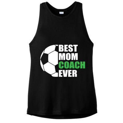 Best Soccer Mom Coach Ever Mother Soccer Mom Coach Gift Ladies PosiCharge Tri-Blend Wicking Tank