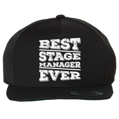Best Stage Manager Ever Stage Manager Stage Management Wool Snapback Cap