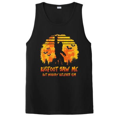 Bigfoot Saw Me But Nobody Believes Him Sasquatch Believer PosiCharge Competitor Tank