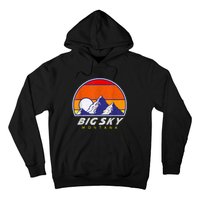 Big Sky Montana USA Ski Resort 1980s Retro Collection Hoodie