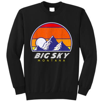 Big Sky Montana USA Ski Resort 1980s Retro Collection Sweatshirt