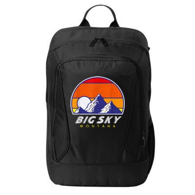 Big Sky Montana USA Ski Resort 1980s Retro Collection City Backpack