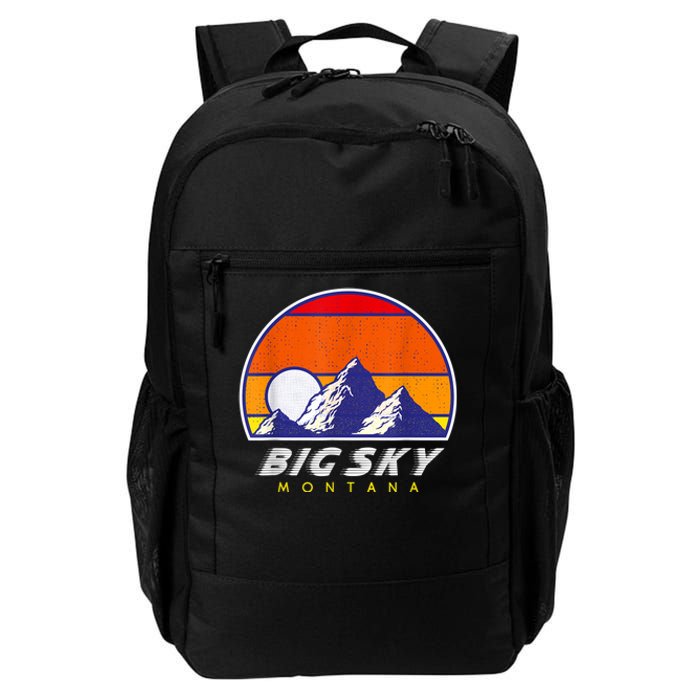 Big Sky Montana USA Ski Resort 1980s Retro Collection Daily Commute Backpack