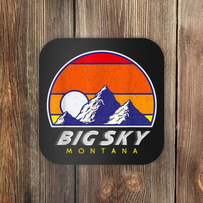 Big Sky Montana USA Ski Resort 1980s Retro Collection Coaster