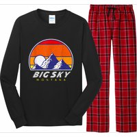 Big Sky Montana USA Ski Resort 1980s Retro Collection Long Sleeve Pajama Set