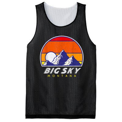 Big Sky Montana USA Ski Resort 1980s Retro Collection Mesh Reversible Basketball Jersey Tank