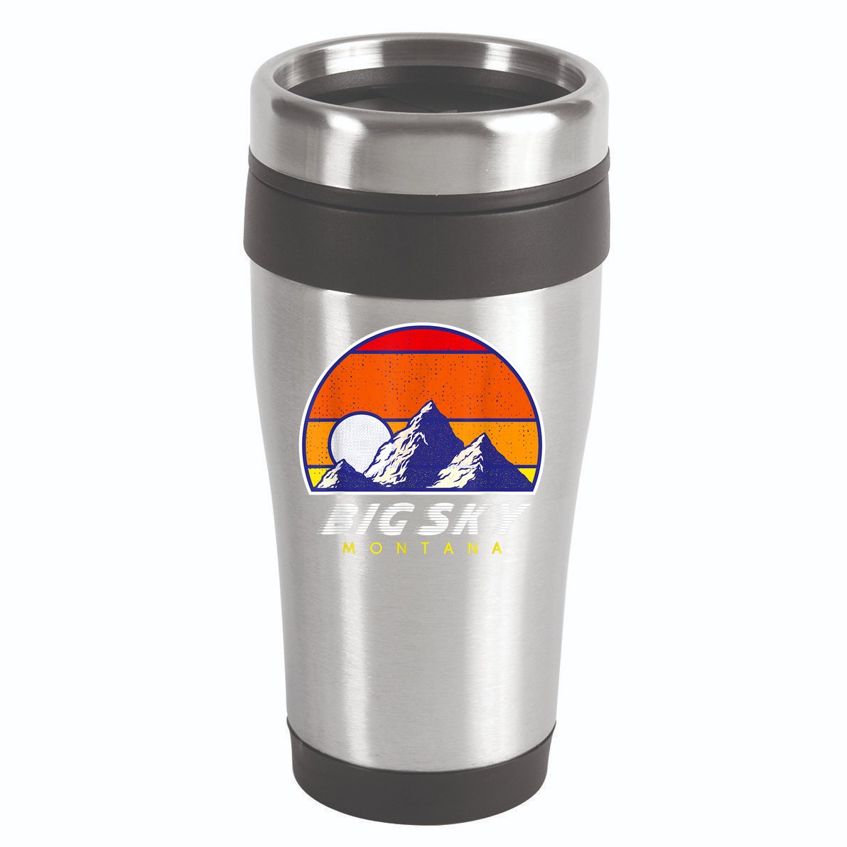 Big Sky Montana USA Ski Resort 1980s Retro Collection 16oz Travel Tumbler