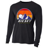 Big Sky Montana USA Ski Resort 1980s Retro Collection Cooling Performance Long Sleeve Crew