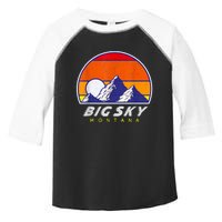 Big Sky Montana USA Ski Resort 1980s Retro Collection Toddler Fine Jersey T-Shirt