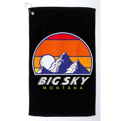 Big Sky Montana USA Ski Resort 1980s Retro Collection Platinum Collection Golf Towel