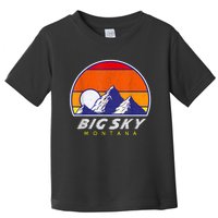 Big Sky Montana USA Ski Resort 1980s Retro Collection Toddler T-Shirt