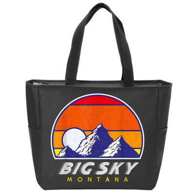 Big Sky Montana USA Ski Resort 1980s Retro Collection Zip Tote Bag