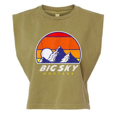 Big Sky Montana USA Ski Resort 1980s Retro Collection Garment-Dyed Women's Muscle Tee