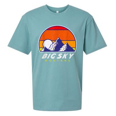 Big Sky Montana USA Ski Resort 1980s Retro Collection Sueded Cloud Jersey T-Shirt