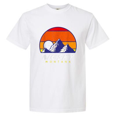 Big Sky Montana USA Ski Resort 1980s Retro Collection Garment-Dyed Heavyweight T-Shirt