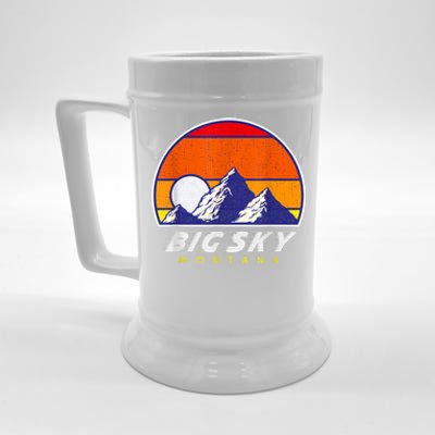 Big Sky Montana USA Ski Resort 1980s Retro Collection Beer Stein