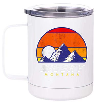 Big Sky Montana USA Ski Resort 1980s Retro Collection 12 oz Stainless Steel Tumbler Cup