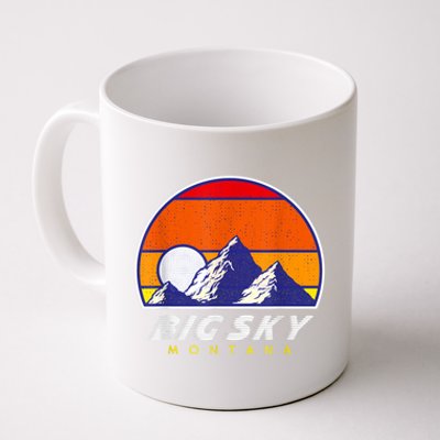 Big Sky Montana USA Ski Resort 1980s Retro Collection Coffee Mug