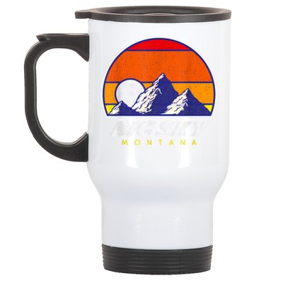 Big Sky Montana USA Ski Resort 1980s Retro Collection Stainless Steel Travel Mug