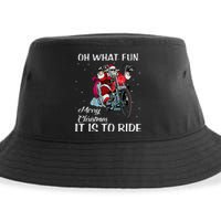 Biker Santa Motorcycle Fan Merry Christmas Xmas Holidays Sustainable Bucket Hat