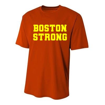 Boston Strong Marathon Running Performance Sprint T-Shirt