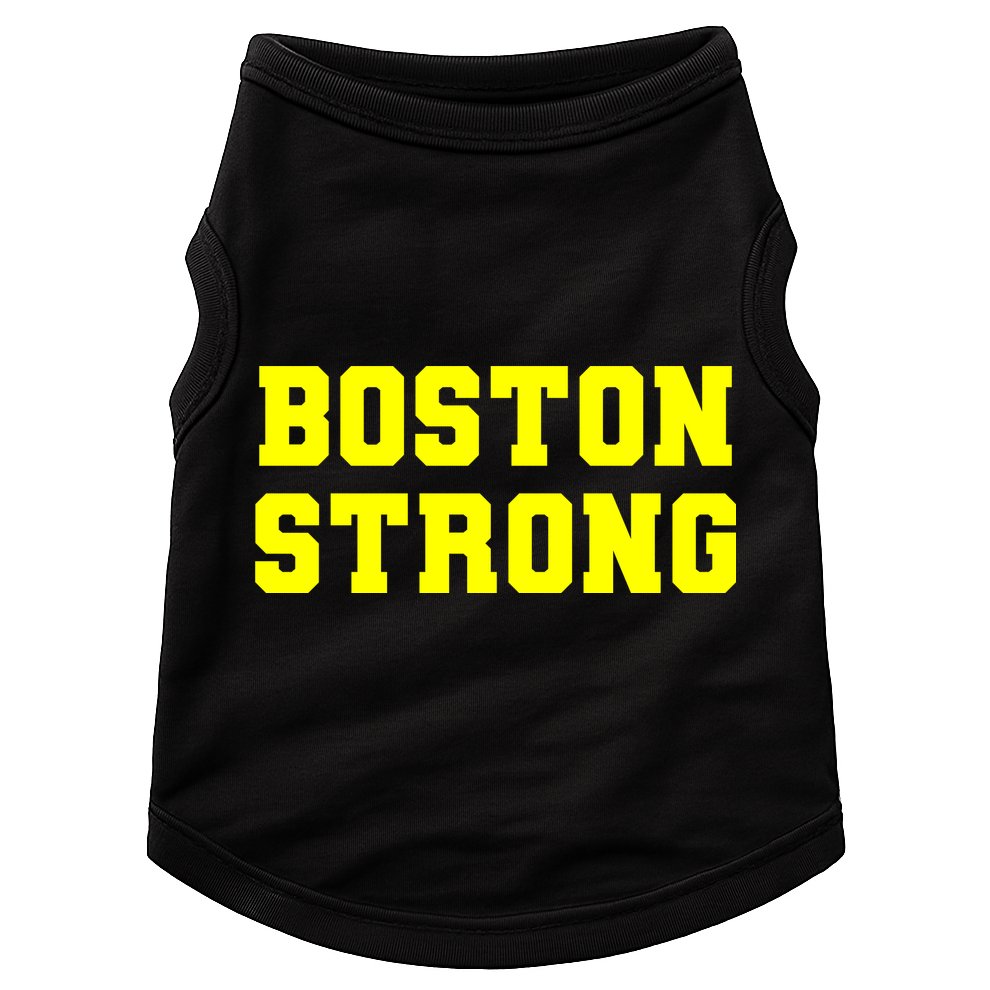 Boston Strong Marathon Running Doggie Tank