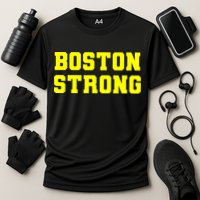 Boston Strong Marathon Running Cooling Performance Crew T-Shirt