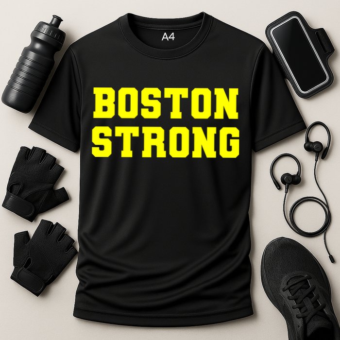 Boston Strong Marathon Running Cooling Performance Crew T-Shirt