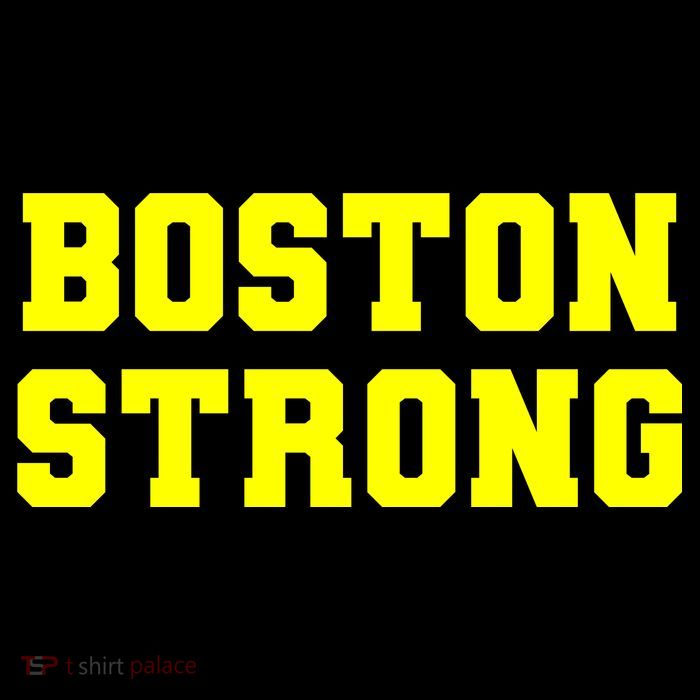 Boston Strong Marathon Running Drawstring Bag