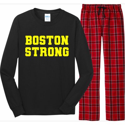 Boston Strong Marathon Running Long Sleeve Pajama Set