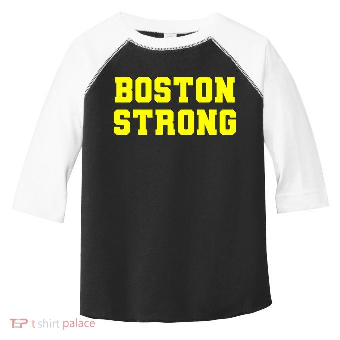 Boston Strong Marathon Running Toddler Fine Jersey T-Shirt