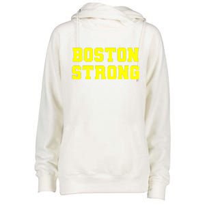 Boston Strong Marathon Running Womens Funnel Neck Pullover Hood