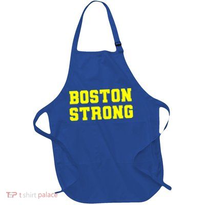 Boston Strong Marathon Running Full-Length Apron With Pockets