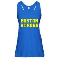 Boston Strong Marathon Running Ladies Essential Flowy Tank