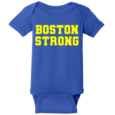 Boston Strong Marathon Running Baby Bodysuit
