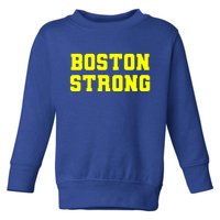 Boston Strong Marathon Running Toddler Sweatshirt