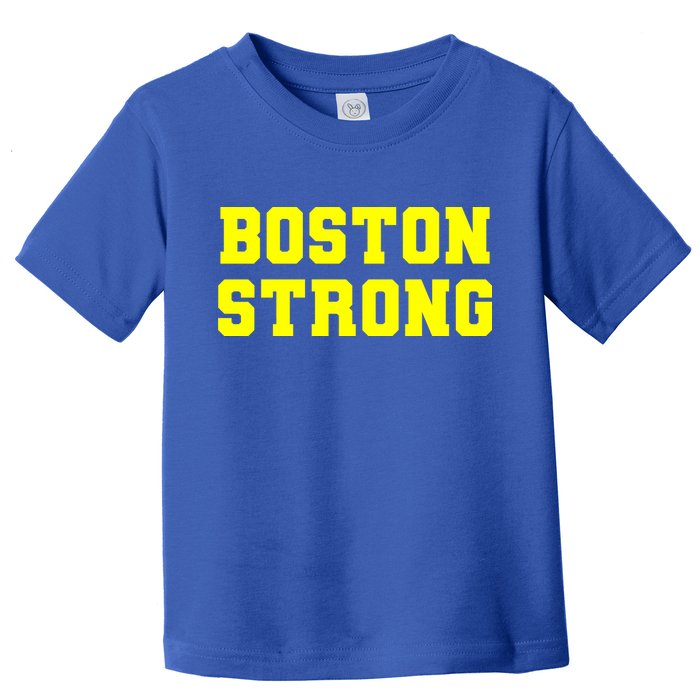 Boston Strong Marathon Running Toddler T-Shirt