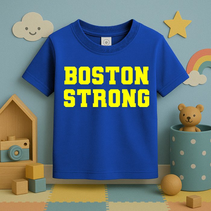Boston Strong Marathon Running Toddler T-Shirt