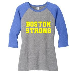 Boston Strong Marathon Running Women's Tri-Blend 3/4-Sleeve Raglan Shirt