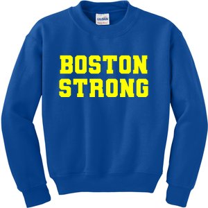 Boston Strong Marathon Running Kids Sweatshirt