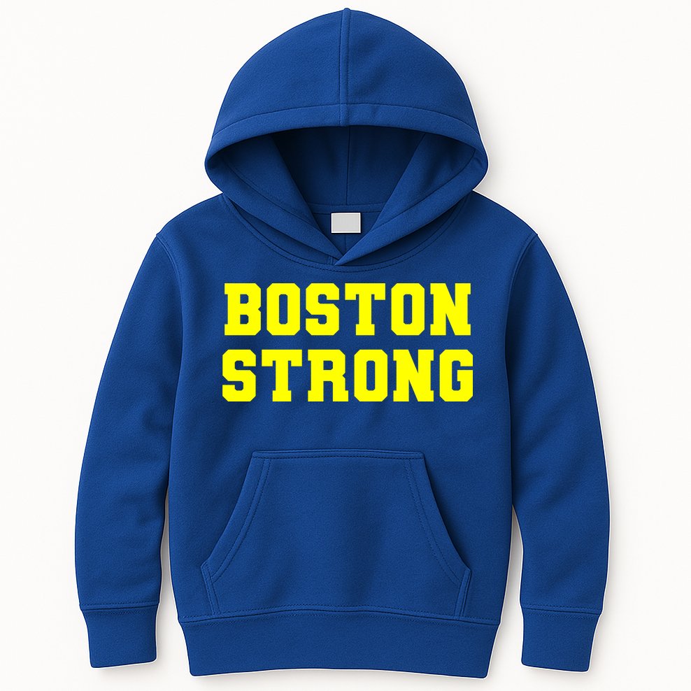 Boston Strong Marathon Running Kids Hoodie