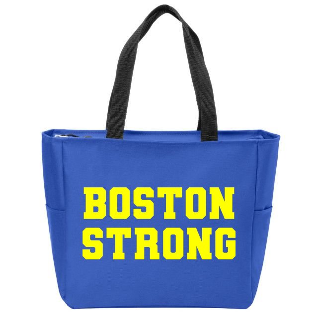 Boston Strong Marathon Running Zip Tote Bag