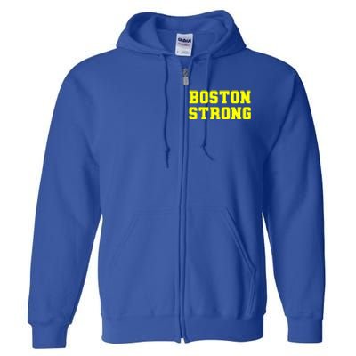 Boston Strong Marathon Running Full Zip Hoodie