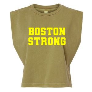 Boston Strong Marathon Running Garment-Dyed Women's Muscle Tee